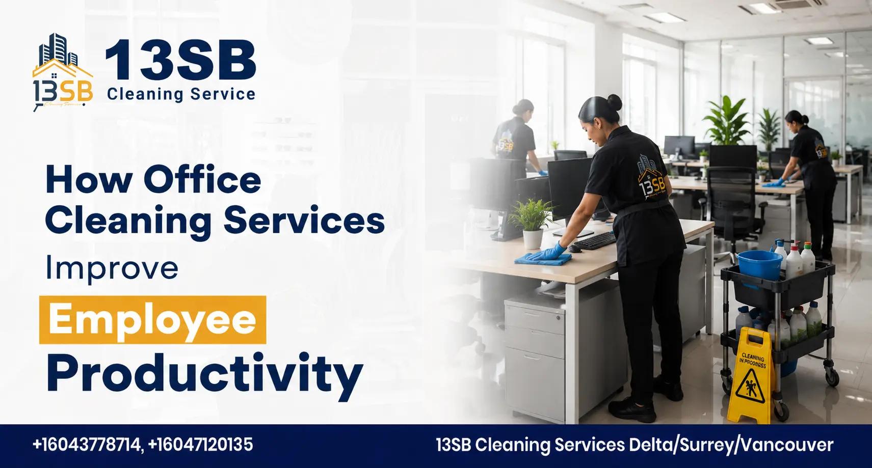 How Office Cleaning Services Improve Employee Productivity | 13SB Cleaning Service